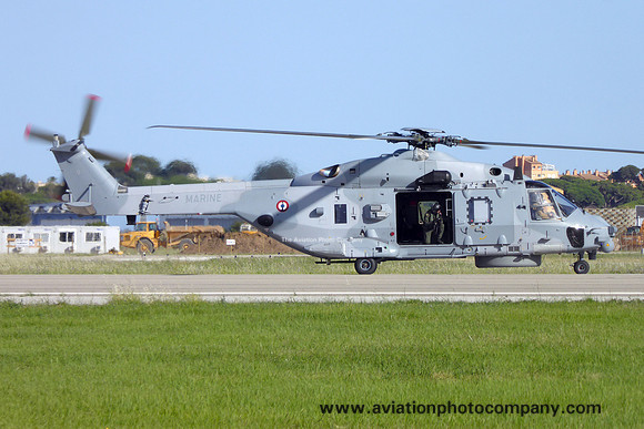 French Navy NHI NH90-NFH Caiman 9 at Hyeres (2016)