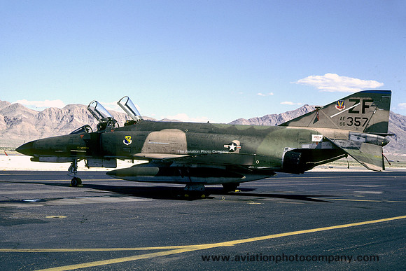 USAF 31 TFW 309 TFS McDonnell F-4E Phantom 66-0357/ZF at Nellis AFB (1980)