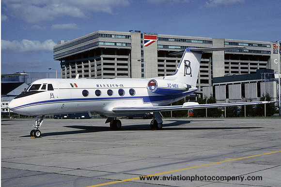 Bank of Mexico Gulfstream II XC-MEX at Heathrow (1979)