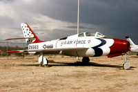 USAF Thunderbirds Republic F-84F 52-6563 at the Pima County Museum (1980)