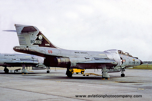 USAF Maine ANG 132 FIS McDonnell F-101B Voodoo 58-0303 (1972)
