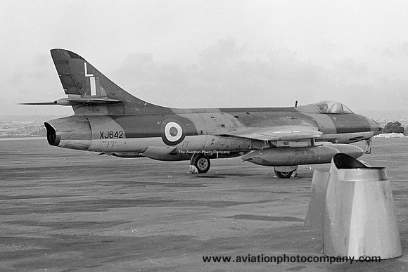 RAF 4 Squadron Hawker Hunter FGA.9 XJ642/L at RAF Luqa (1970)