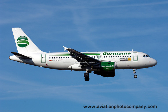 Germania Airbus A319-100 D-ASTY at Toulouse (2013)