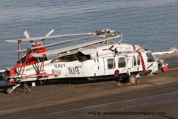 US Navy HSC-9 Sikorsky MH-60S Seahawk 167836/AJ-610 on board USS George HW Bush (2011)