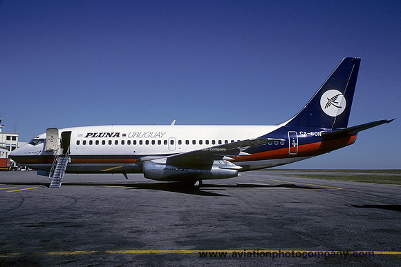 PLUNA Uruguay Boeing 737-200 CX-BON (1985)