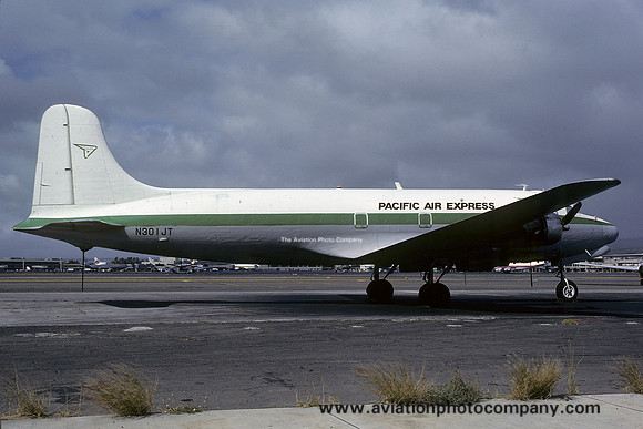 Pacific Air Express Douglas C-54B Skymaster N301JT (1985)