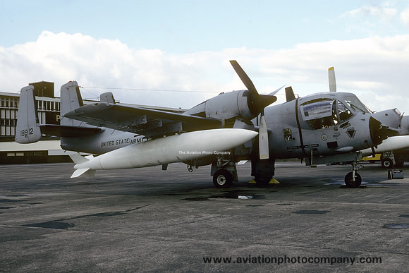 US Army 224 MIB Grumman OV-1D Mohawk 67-18912 at Prestwick (1990)