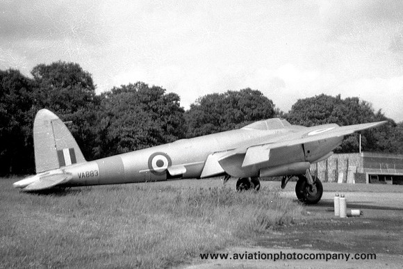 RAF De Havilland Mosquito T.3 VA883 stored at RAF Shawbury (1959)