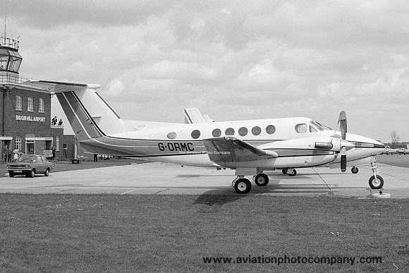 Beech King Air 200 G-ORMC at Biggin Hill (1983)