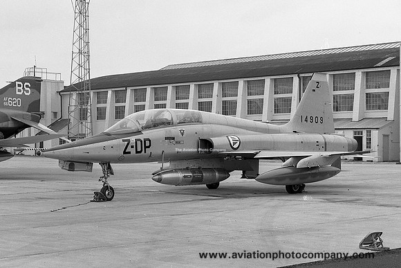 Norwegian Air Force 718 Skv Northrop F-5B 14909 at RAF Leuchars (1971)