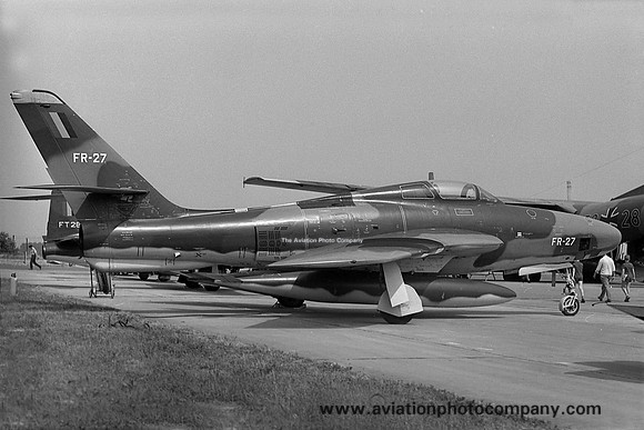 Belgian Air Force 2 Wing 42 Sml Republic RF-84F Thunderstreak FR-27