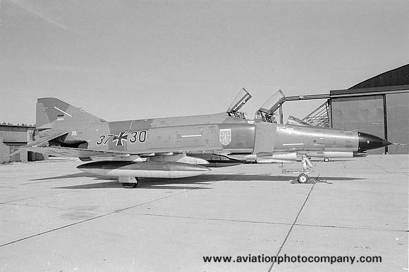 West German Air Force JBG35 McDonnell F-4F Phantom 37+30 at RAF Lossiemouth (1977)