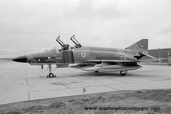 West German Air Force AKG51 McDonnell RF-4E Phantom 35+40 at RAF Lossiemouth (1977)