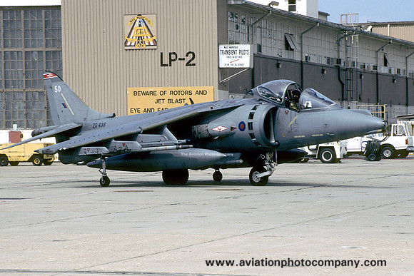 RAF 1 Squadron BAE Harrier GR.7 ZD438/50 at NAS Norfolk (1998)