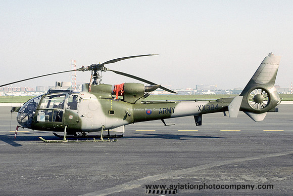 AAC 661 Squadron Westland Gazelle AH.1 XX384 at Rhein Main (1998)