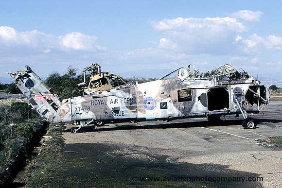 RAF Westland Wessex HU.5 XT479 dumped at RAF Akrotiri (1998)