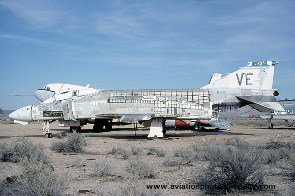 US Navy McDonnell F-4N Phantom 149441 dumped at China Lake (1989)