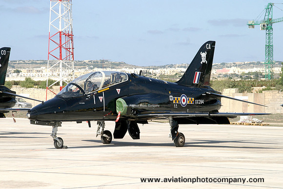 RAF 100 Squadron Hawker Siddeley Hawk T.1 XX284/CA at Malta Luqa IAP (2006)