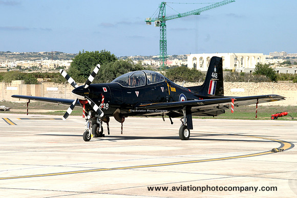 RAF 72 Squadron Short Tucano T.1 ZF448 at Malta Luqa IAP (2006)