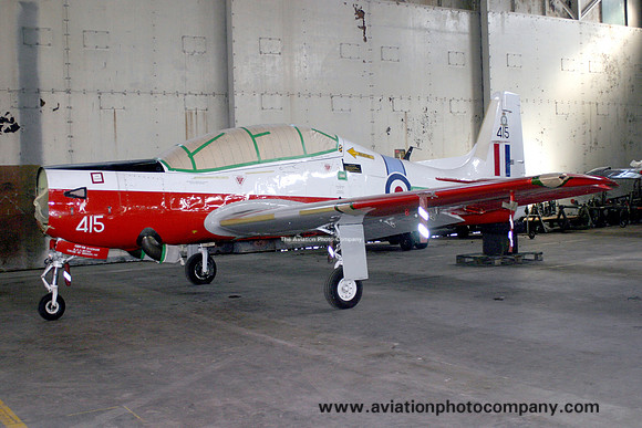 RAF Short Tucano T.1 ZF415 stored at RAF Shawbury (2006)