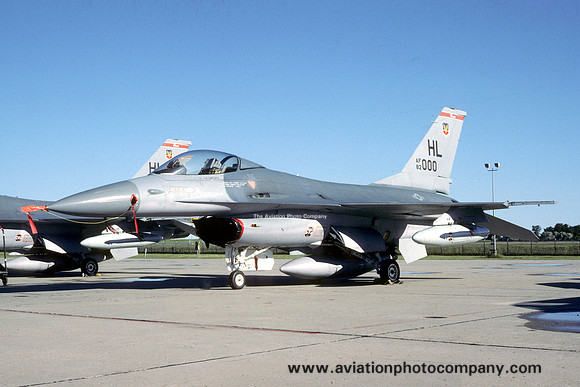 USAF 388 TFW 34 TFS GD F-16A Fighting Falcon 82-1000/HL (1986)