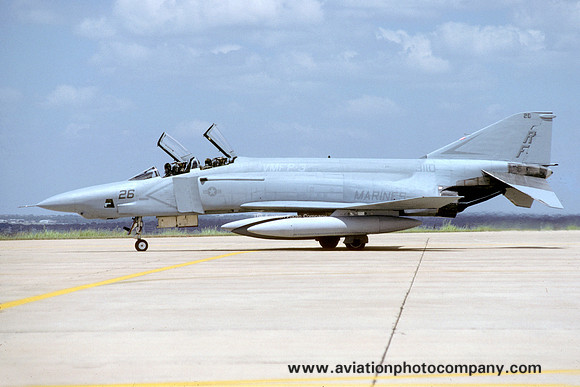 US Marines VMFP-3 McDonnell RF-4B Phantom 153110/RF-26 (1988)
