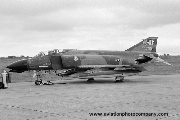 USAF 49 TFW McDonnell F-4D Phantom 65-0730/HO at RAF Lakenheath (1976)