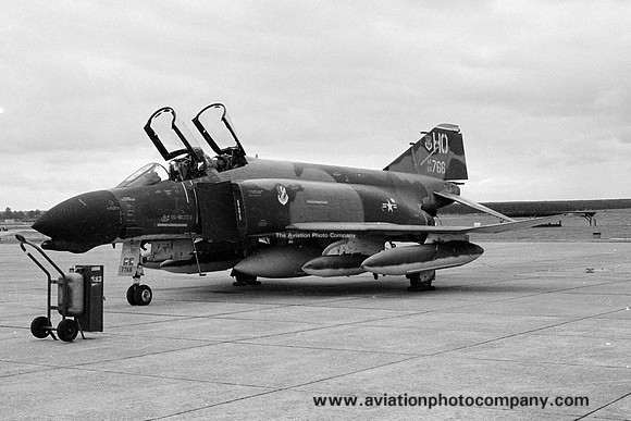 USAF 49 TFW McDonnell F-4D Phantom 66-7766/HO at RAF Lakenheath (1976)