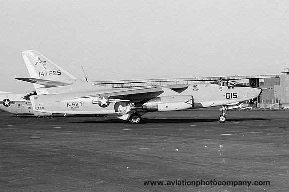 US Navy VAQ-208 Douglas EKA-3B Skywarrior 147655/AF-615 at Keflavik (1976)