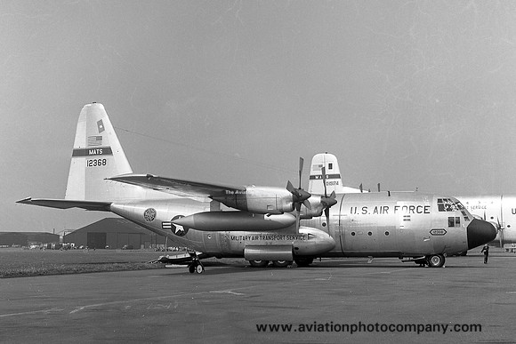 USAF MATS Lockheed C-130E Hercules 61-2368 at Prestwick