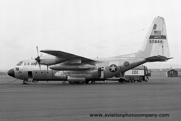 USAF MATS Lockheed C-130E Hercules 63-7844 at Prestwick