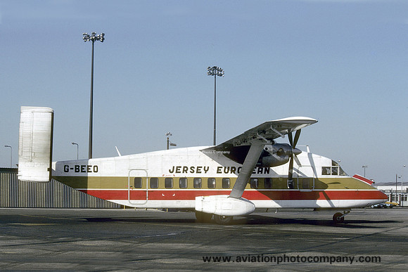 Jersey European (Time Air colour scheme) Short SD-330 G-BEEO (1986)