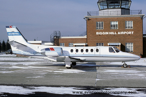 Quantel Aviation Cessna 551 Citation IISP G-OMCL at Biggin Hill (1985)