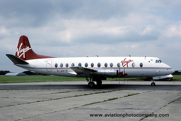 Virgin Atlantic Vickers Viscount G-AOYP (1986)