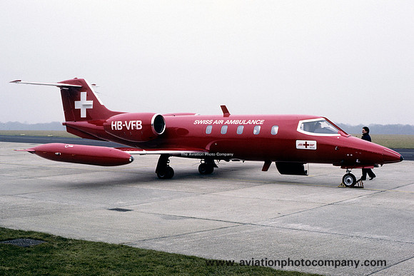 Swiss Air Ambulance Learjet 35A HB-VFB (1986)