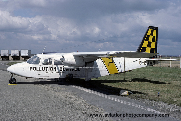 UK Department of Transport Pollution Control Britten Norman BN-2A-26 Islander G-BJWN (1986)