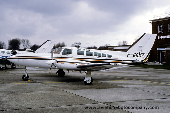 Air Ile de France Cessna 402 F-GDMZ at Biggin Hill (1986)
