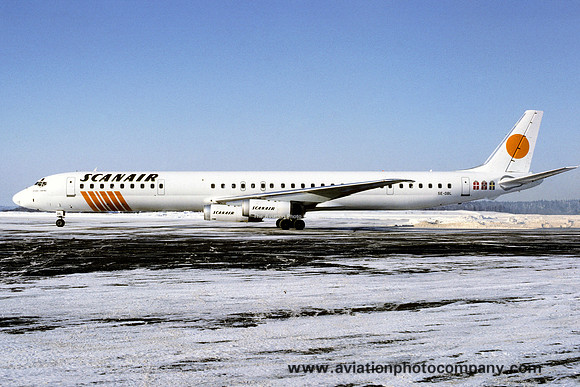 Scanair Douglas DC-8-63 SE-DBL (1985)
