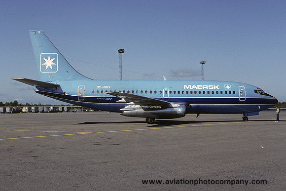 Maersk Air Boeing 737-200 OY-MBV (1982)