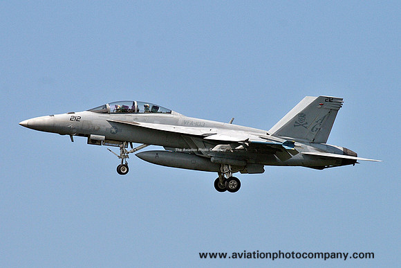 US Navy VFA-103 McDonnell Douglas F/A-18F Strike Eagle 166612/AG-212 at NAS Oceana (2016)