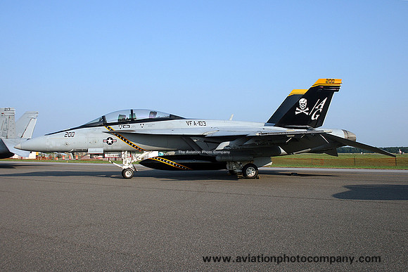 US Navy VFA-103 McDonnell Douglas F/A-18F Super Hornet 166620/AG-200 at NAS Oceana (2016)