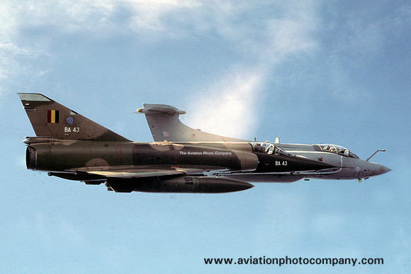 Belgian Air Force 3 Wing Dassault Mirage 5BA BA43 with 12 Squadron Blackburn Buccaneer S.2 (19910