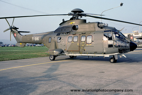 Swiss Air Force Aerospatiale AS.332M1 T-316 (1991)