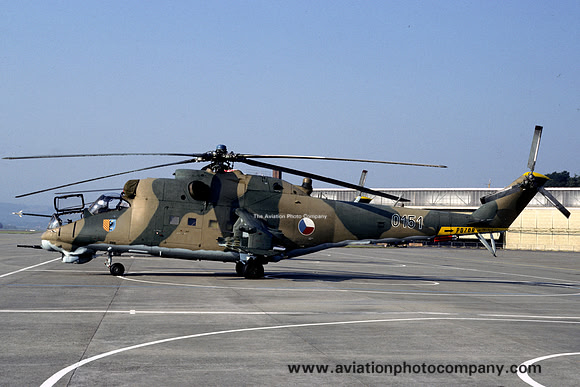 Czech Air Force 51 VRP Mil Mi-24D Hind 0151 (1991)