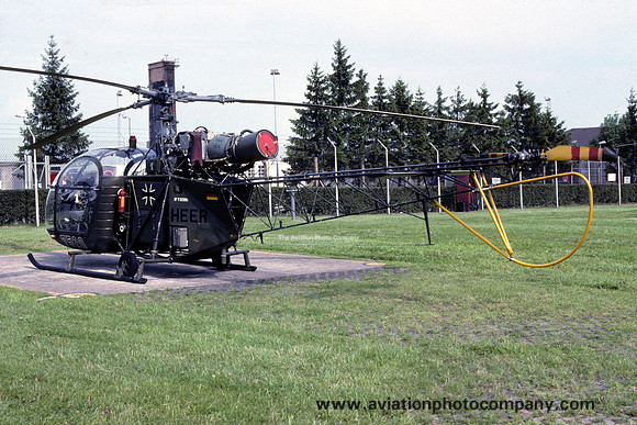 German Army HFS7 Sud Alouette II 75+20 (1991)