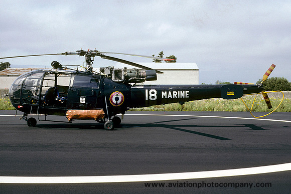 French Navy 35F Sud Alouette III 1018 (1991)