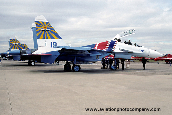 Soviet Air Force Russian Knights Sukhoi Su-27UB 19 (1991)