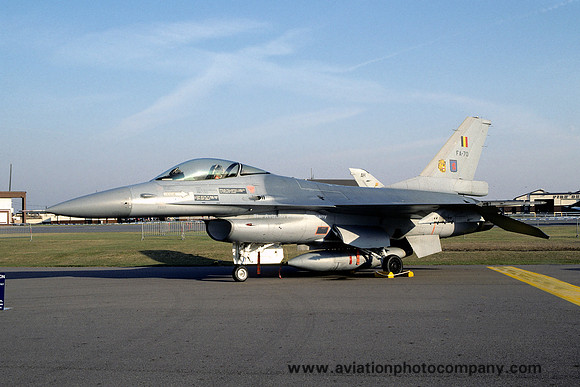 Belgian Air Force 10 Wing 31 Sml GD F-16B Fighting Falcon FA-70 (1991)
