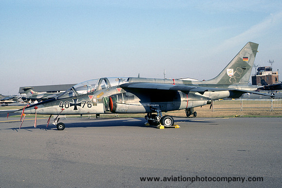 German Air Force JBG49 Dassault/Dornier Alpha Jet 40+76 (1991)