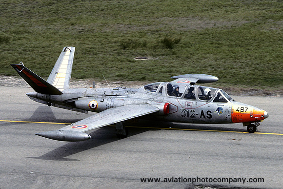 French Air Force GI312 Fouga CM.170 Magister 487/312-AS (1991)